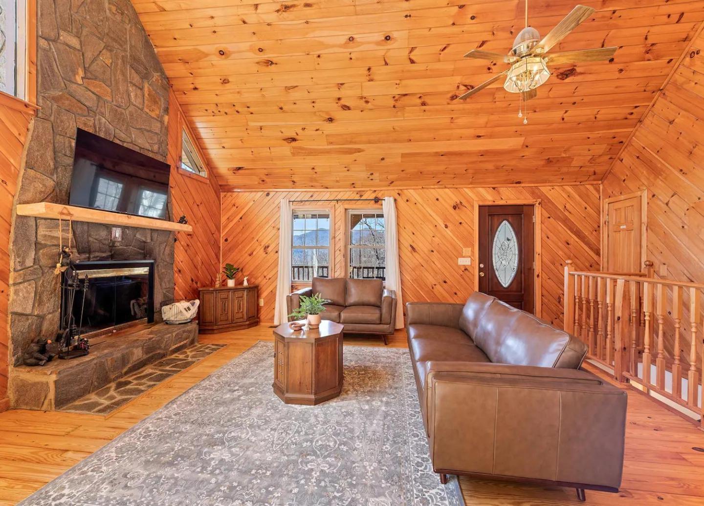 Maggie Valley Cabin With Beautiful Mountain Views, Hottub, Pet Friendly, Gameroom, Fireplace Luaran gambar
